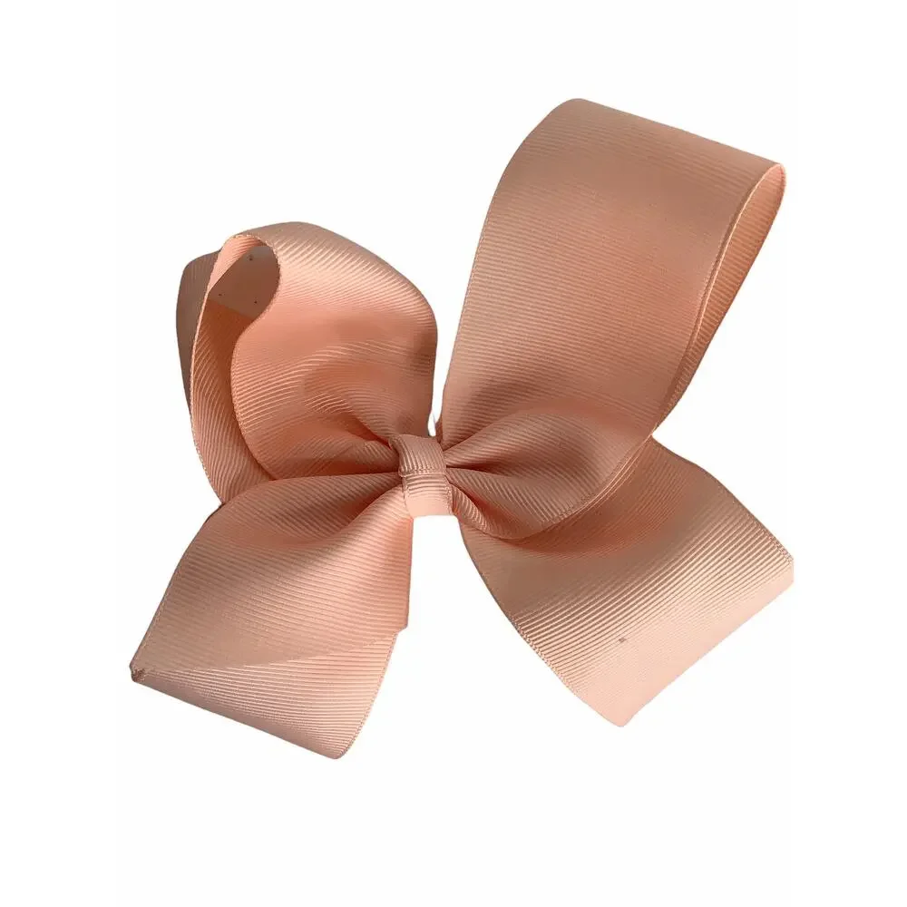 Bundle Lot of 2 Peach Bow & Ruffled Hair Tie